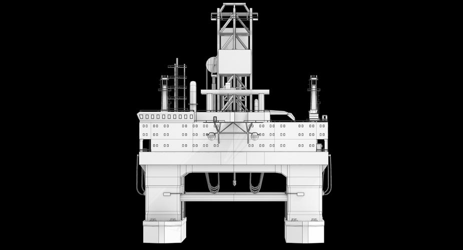 石油鉆機3d模型