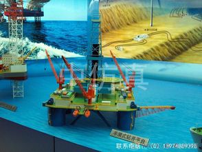 中仿真石油鉆機 石油平臺模型